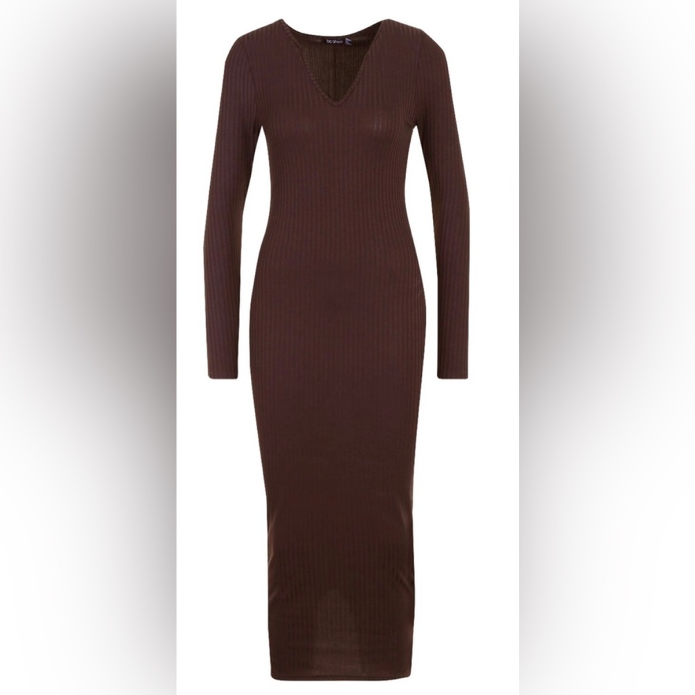 JUMBO RIB MIDAXI DRESS